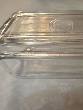 Vintage DURALEX butter Dish